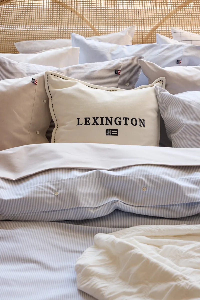 Logo Organic Cotton Velvet Pillow Cover