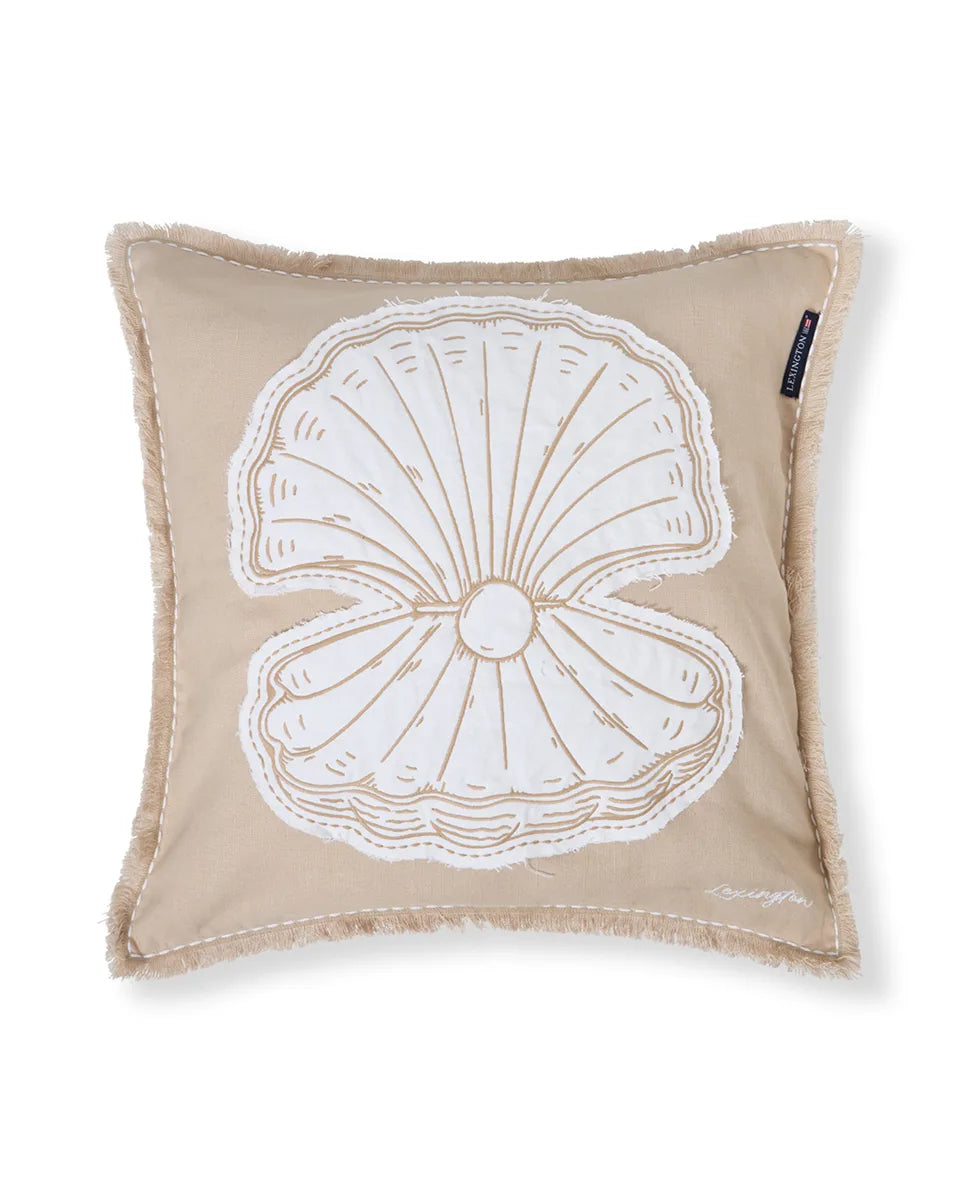 Summer Embroidered Patch Linen/Cotton Pillow Cover